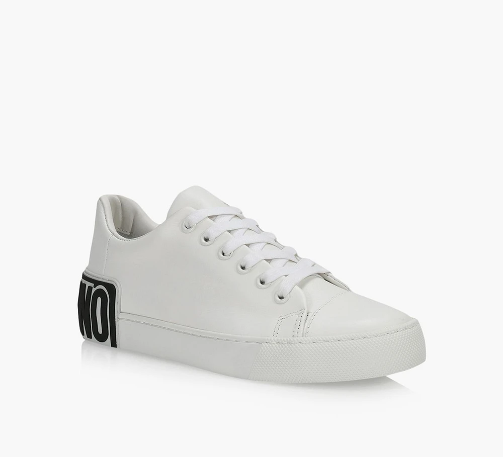 LEATHER SNEAKERS WITH LOGO