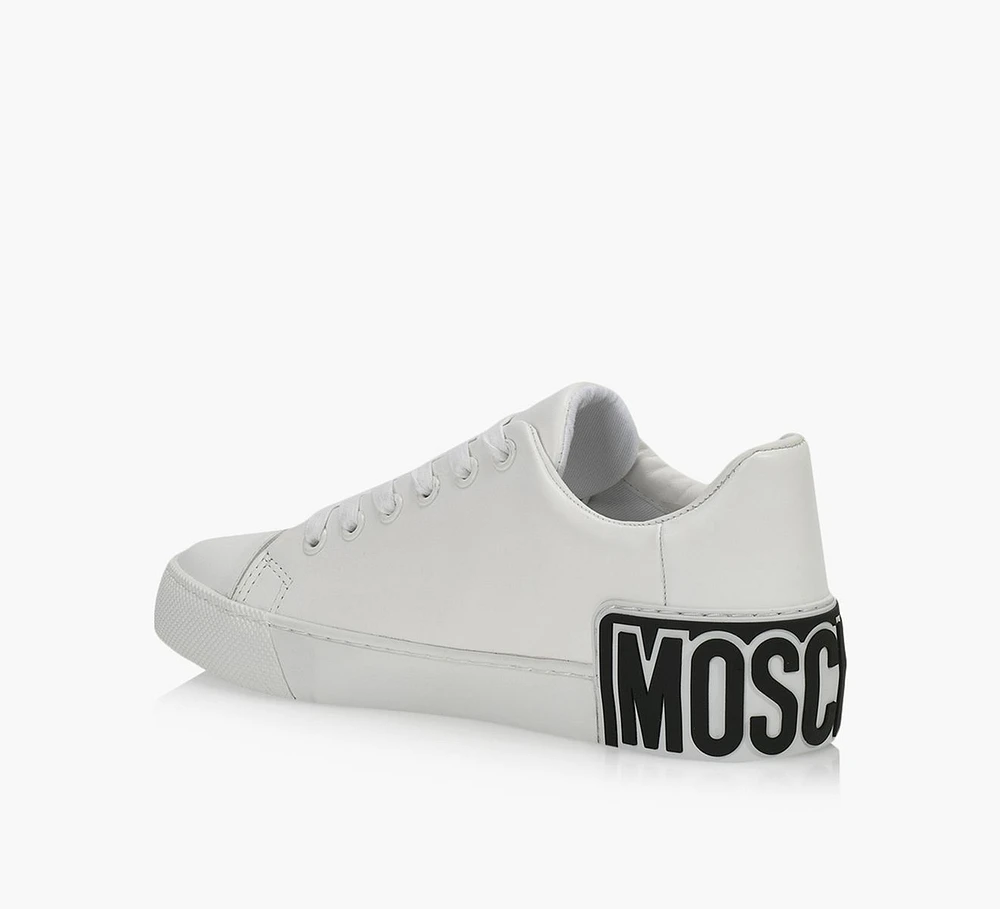 LEATHER SNEAKERS WITH LOGO