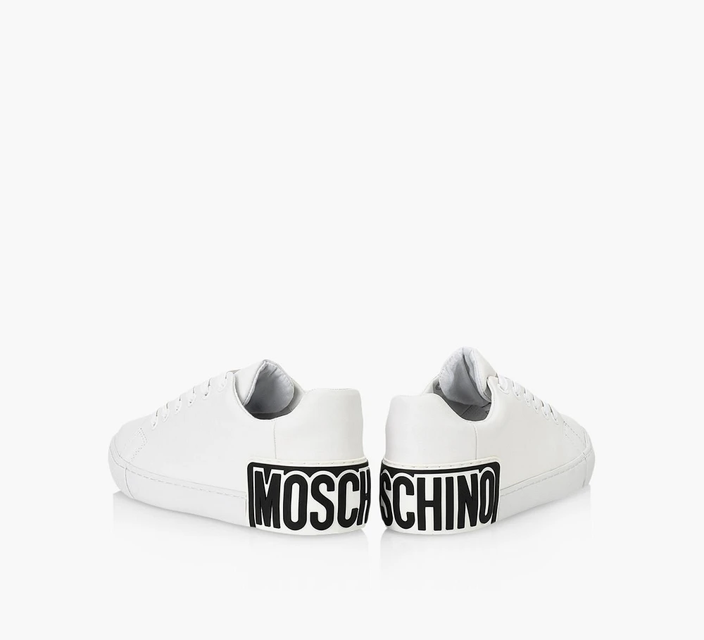 LEATHER SNEAKERS WITH LOGO