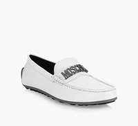 LETTERING LOGO LEATHER LOAFERS