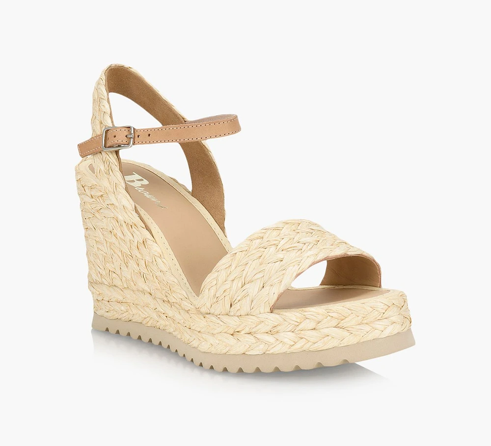 CALICO WEDGE SANDAL