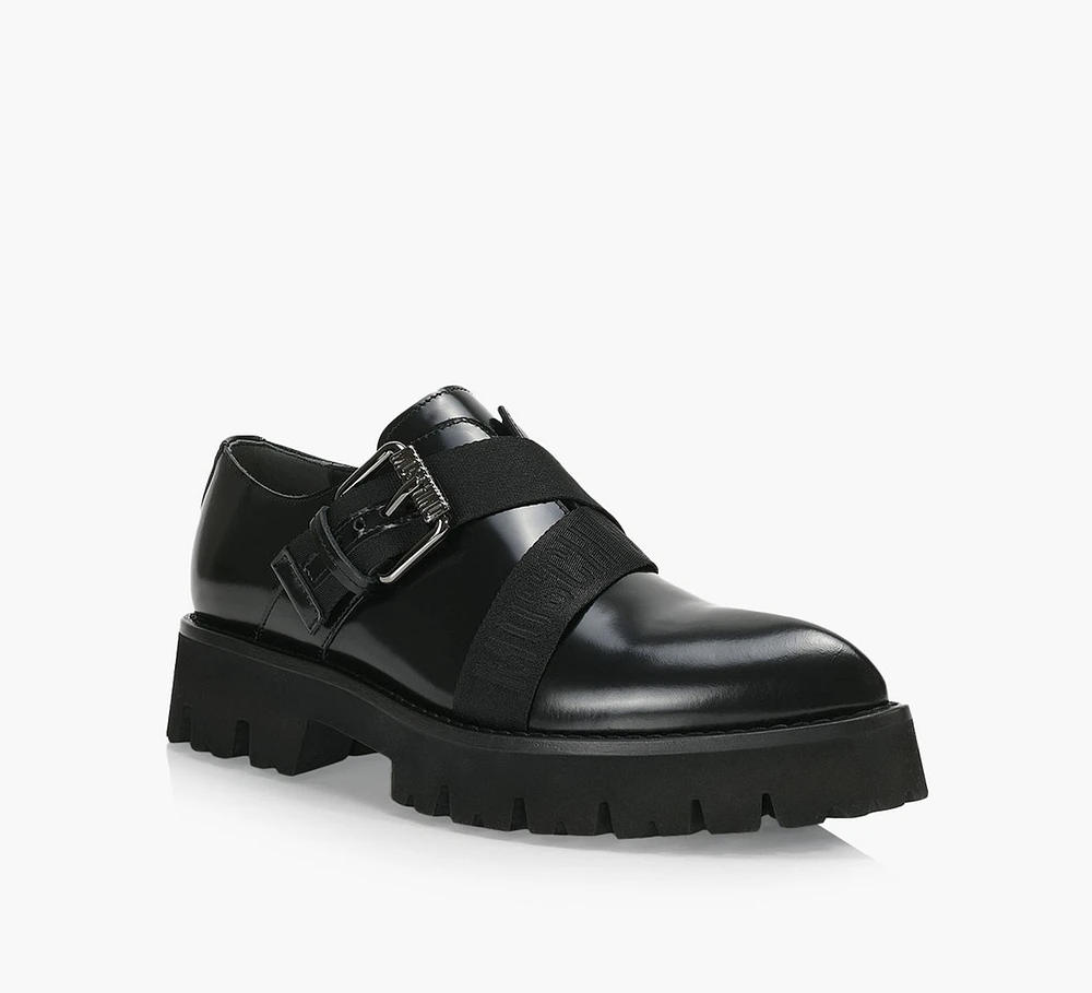 LEATHER LOAFER WITH BUCKLE