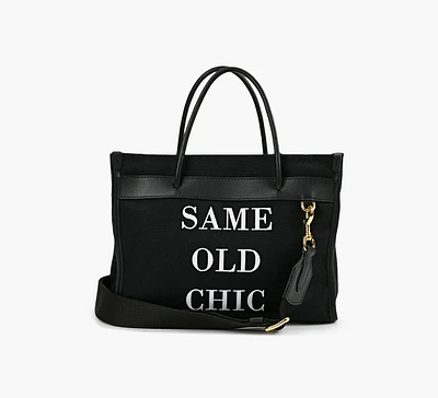 SLOGAN PRINTED TOTE BAG