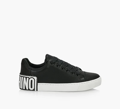 LEATHER SNEAKERS WITH LOGO