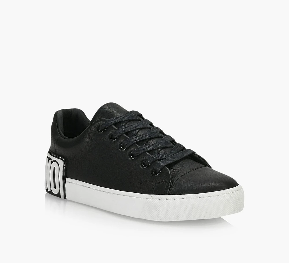 LEATHER SNEAKERS WITH LOGO