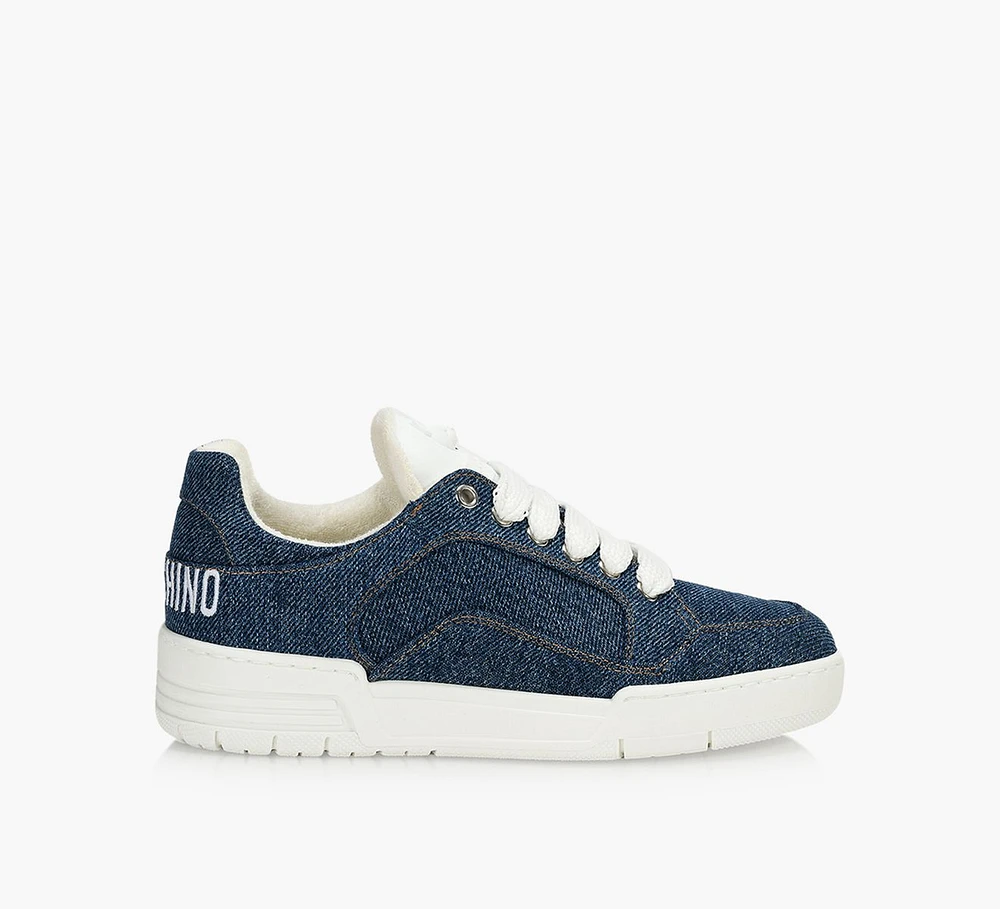 DENIM SNEAKERS WITH LOGO