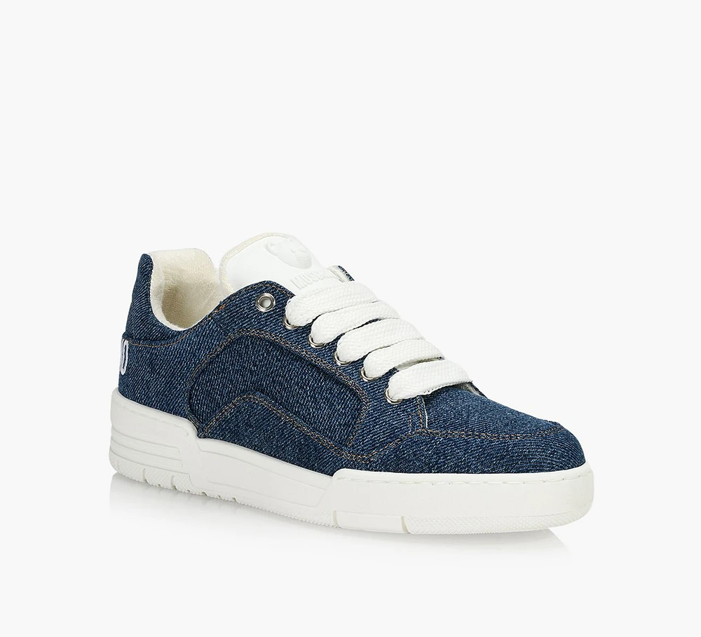 DENIM SNEAKERS WITH LOGO