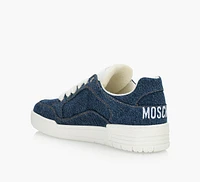 DENIM SNEAKERS WITH LOGO