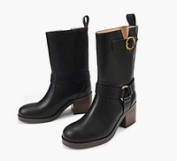 HAILEY LEATHER BIKER BOOT