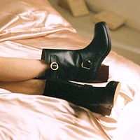 HAILEY LEATHER BIKER BOOT