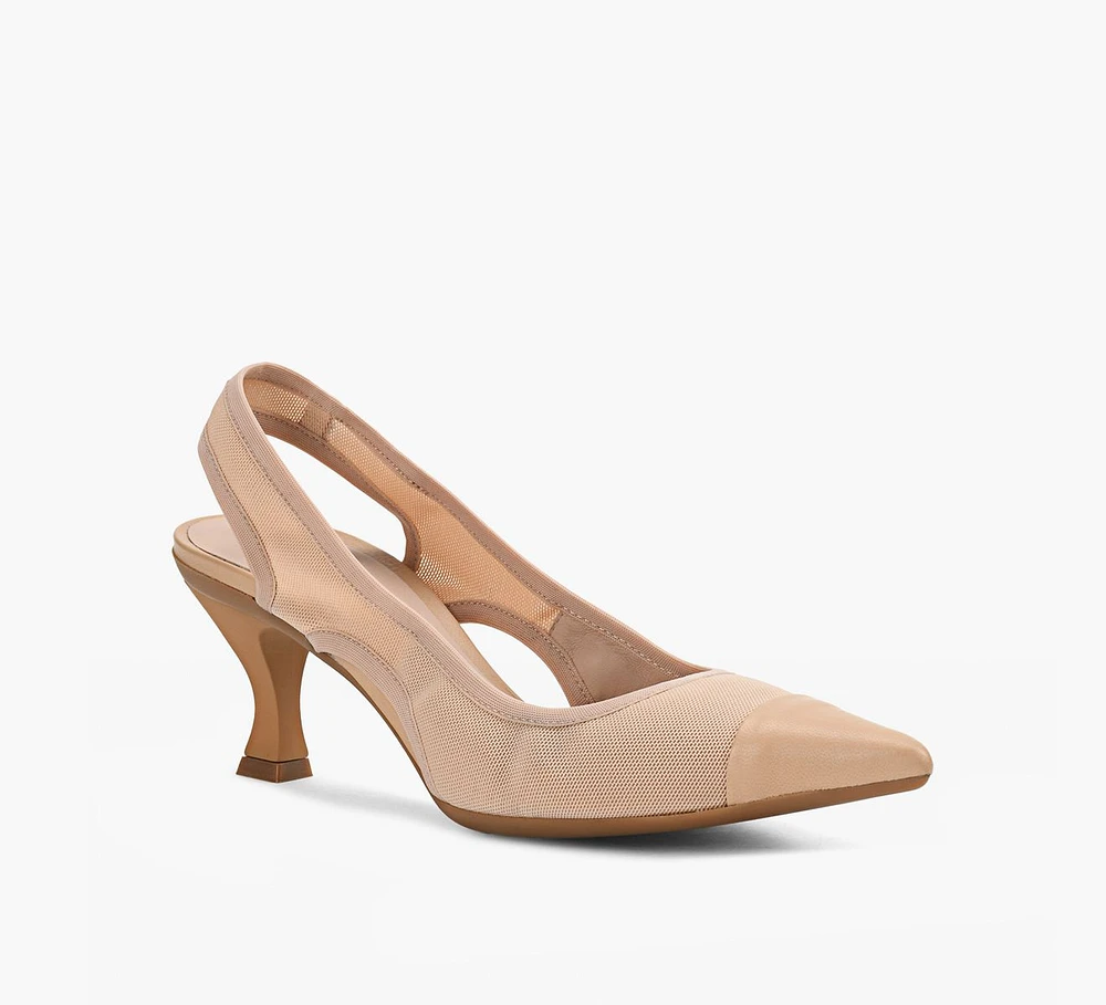 CHALK SLINGBACK HEEL