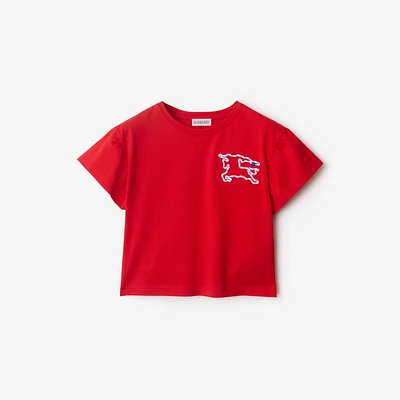 Laces EKD Cotton T-shirt in Pillar | Burberry® Official