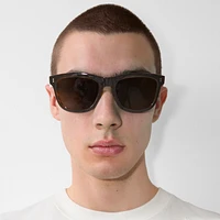 Foldable Square Frame Sunglasses in Tortoiseshell - Men | Burberry® Official