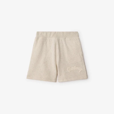 Logo Cotton Linen Shorts in Calico | Burberry® Official