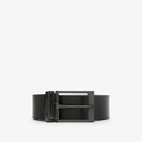 Reversible Check Belt in Charcoal/graphite - Men | Burberry® Official
