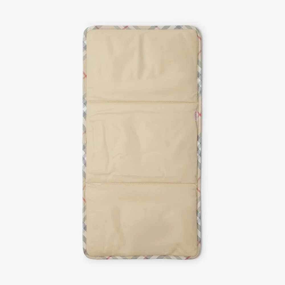 Check Baby Changing Pouch in Pale stone - Children | Burberry® Official