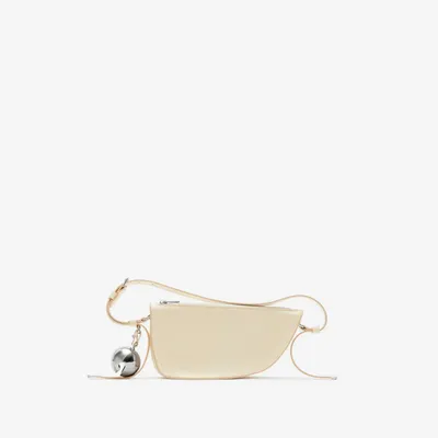 Mini Shield Sling Bag in Pearl - Women, Leather | Burberry® Official