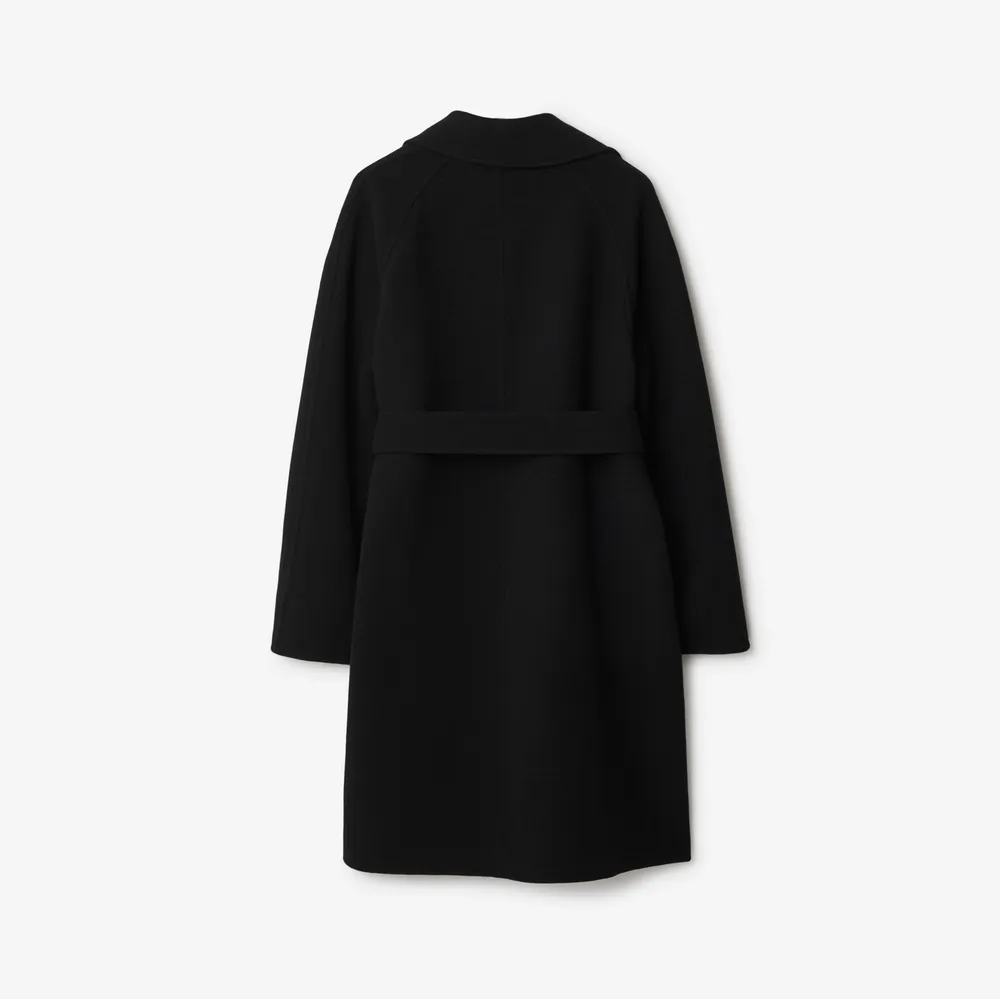 Cashmere Wrap Coat in Black - Women | Burberry® Official