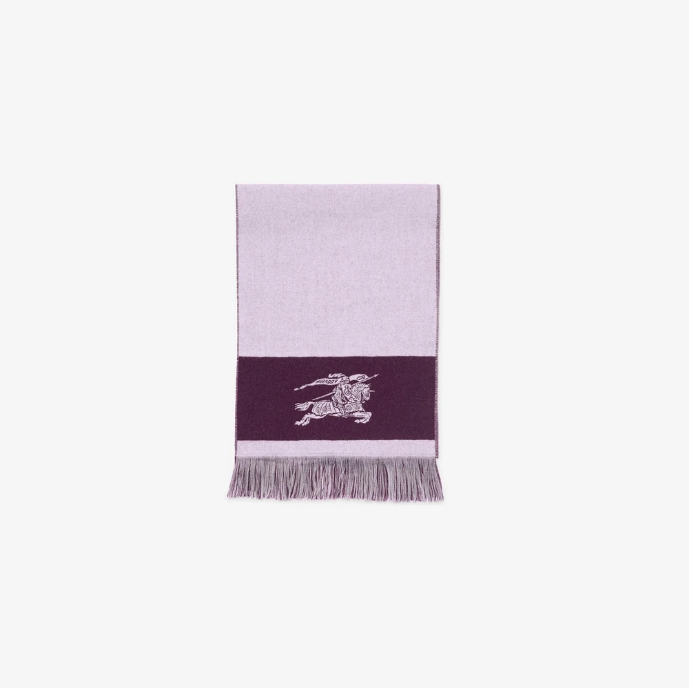 EKD Logo Wool Scarf in Pansy | Burberry® Official