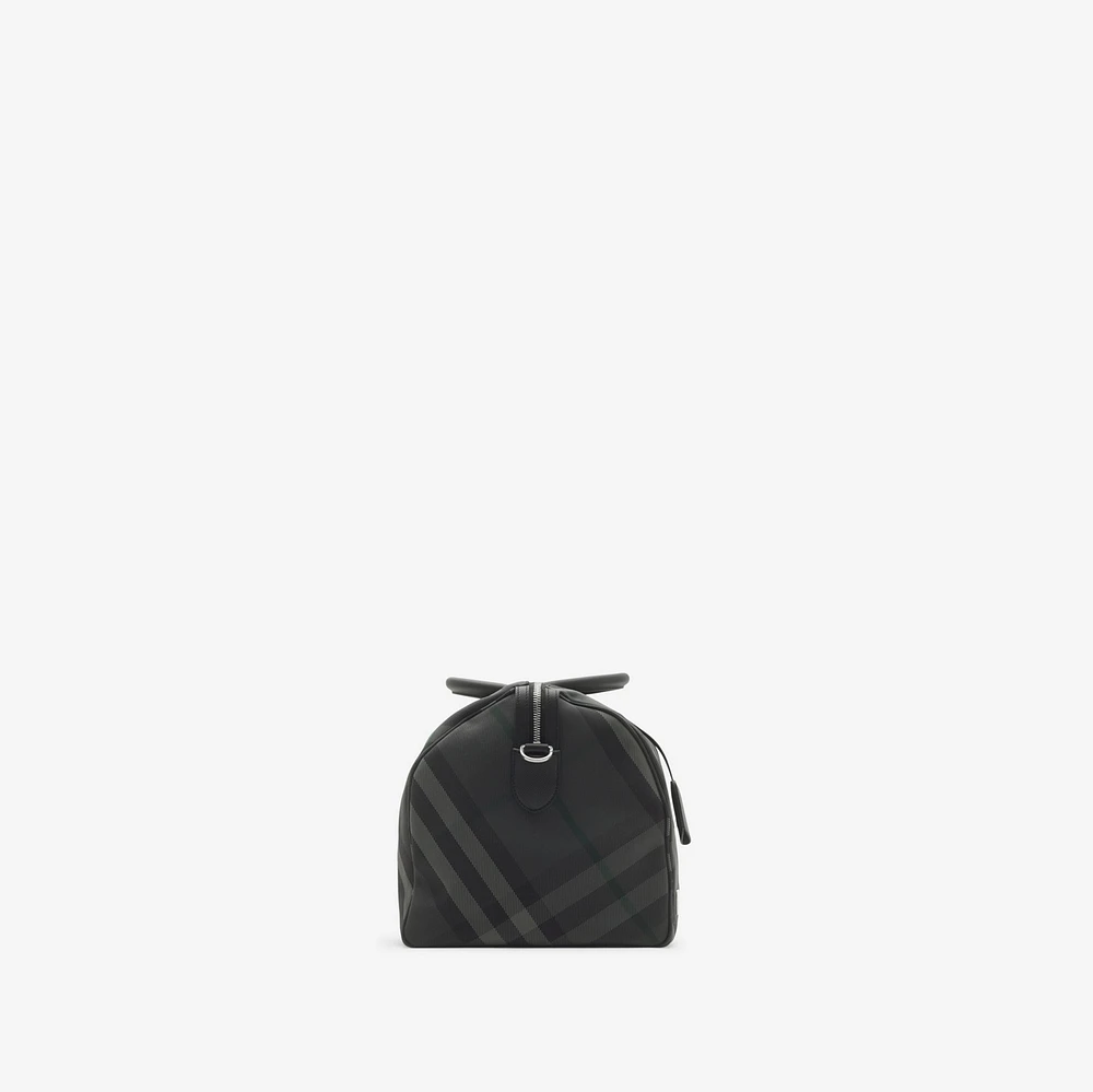 Grid Duffle Bag in Charcoal - Men, Nylon | Burberry® Official