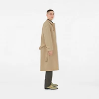 EKD Long Cotton Blend Car Coat in Sand - Men | Burberry® Official