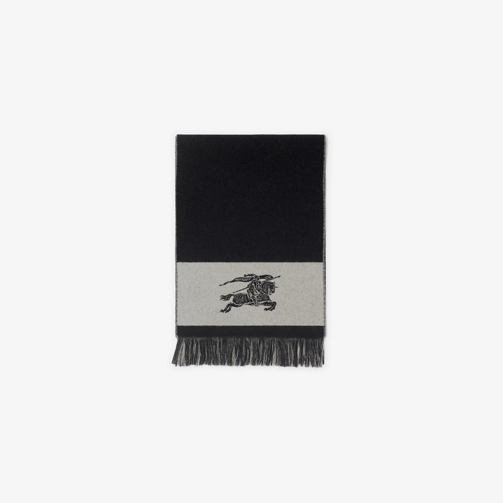 EKD Logo Wool Scarf in Plaster | Burberry® Official
