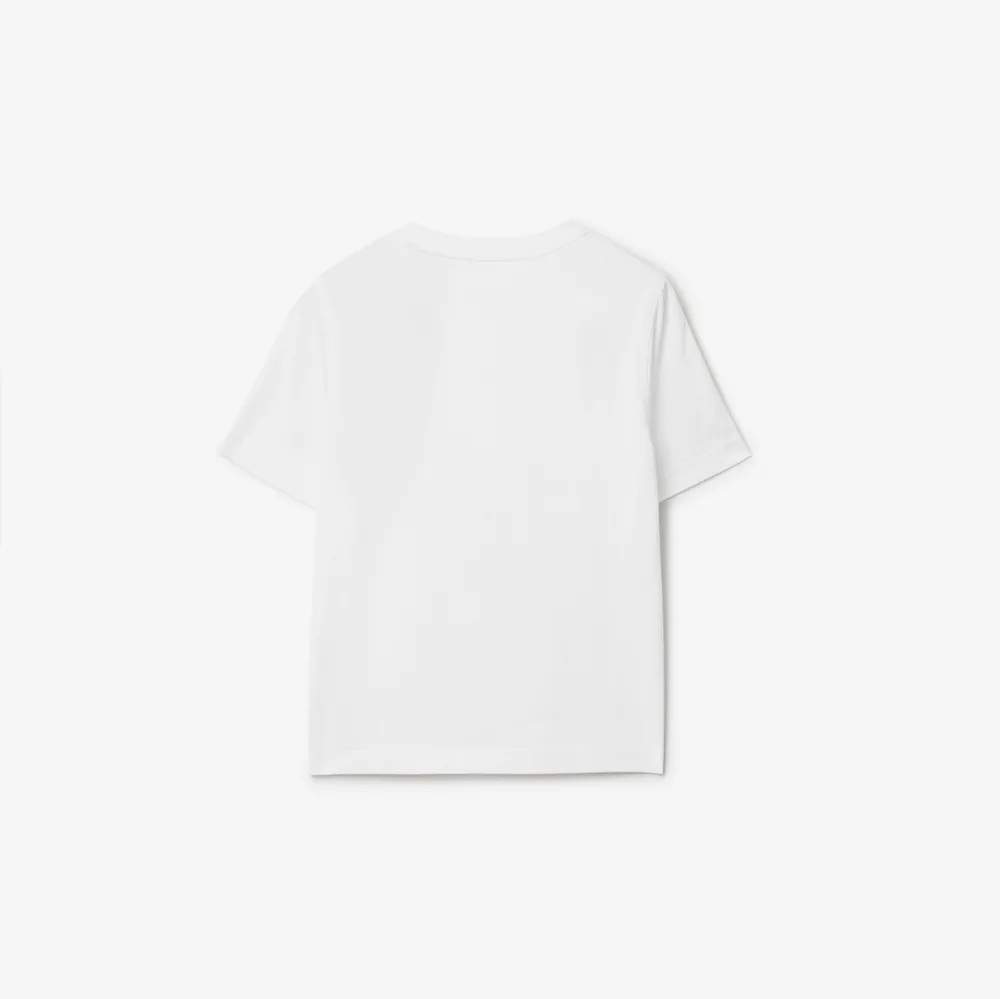 Cotton T-shirt in White | Burberry® Official