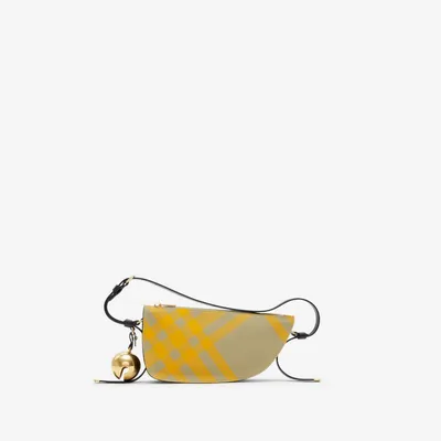 Mini Shield Sling Bag in Hunter - Women, Leather | Burberry® Official