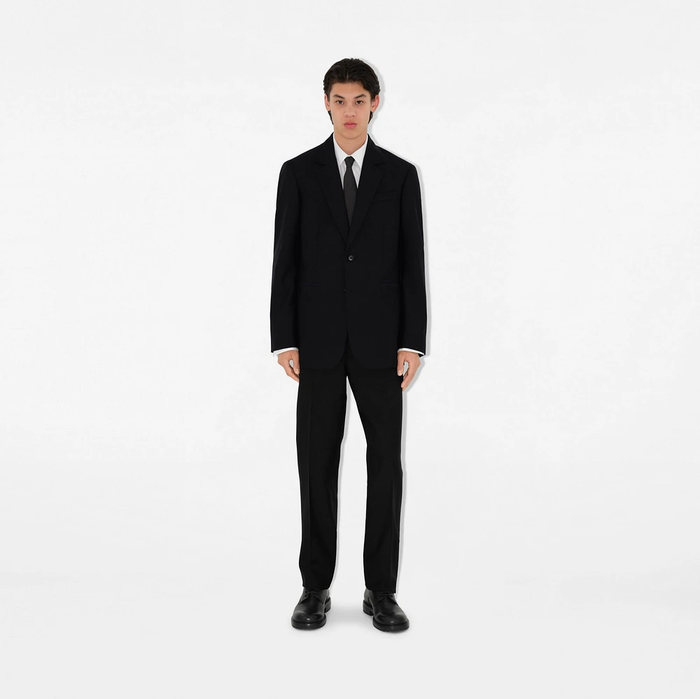 Wool Tailored Jacket in Black - Men | Burberry® Official