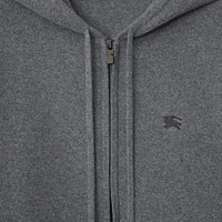 Cashmere Blend Zip Hoodie in Grey - Men | Burberry® Official