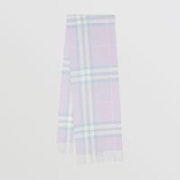 The Classic Check Cashmere Scarf in Soft Lilac | Burberry® Official