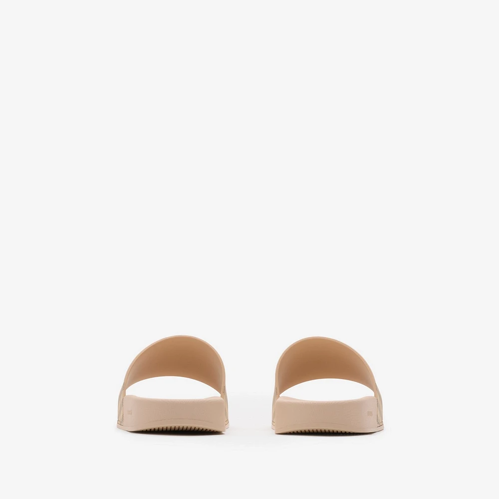 Check Slides in Teacup - Women, Technical | Burberry® Official