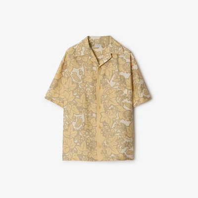 Ivy Silk Pyjama Shirt in Flax - Women | Burberry® Official