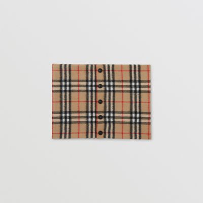 Vintage Check Cashmere Snood in Archive Beige - Children | Burberry® Official
