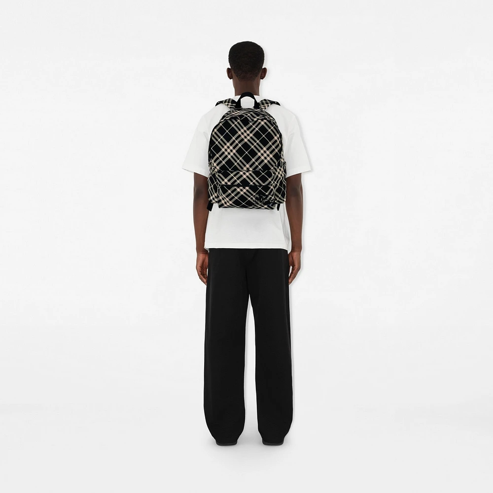 Check Backpack in Black/calico - Men | Burberry® Official