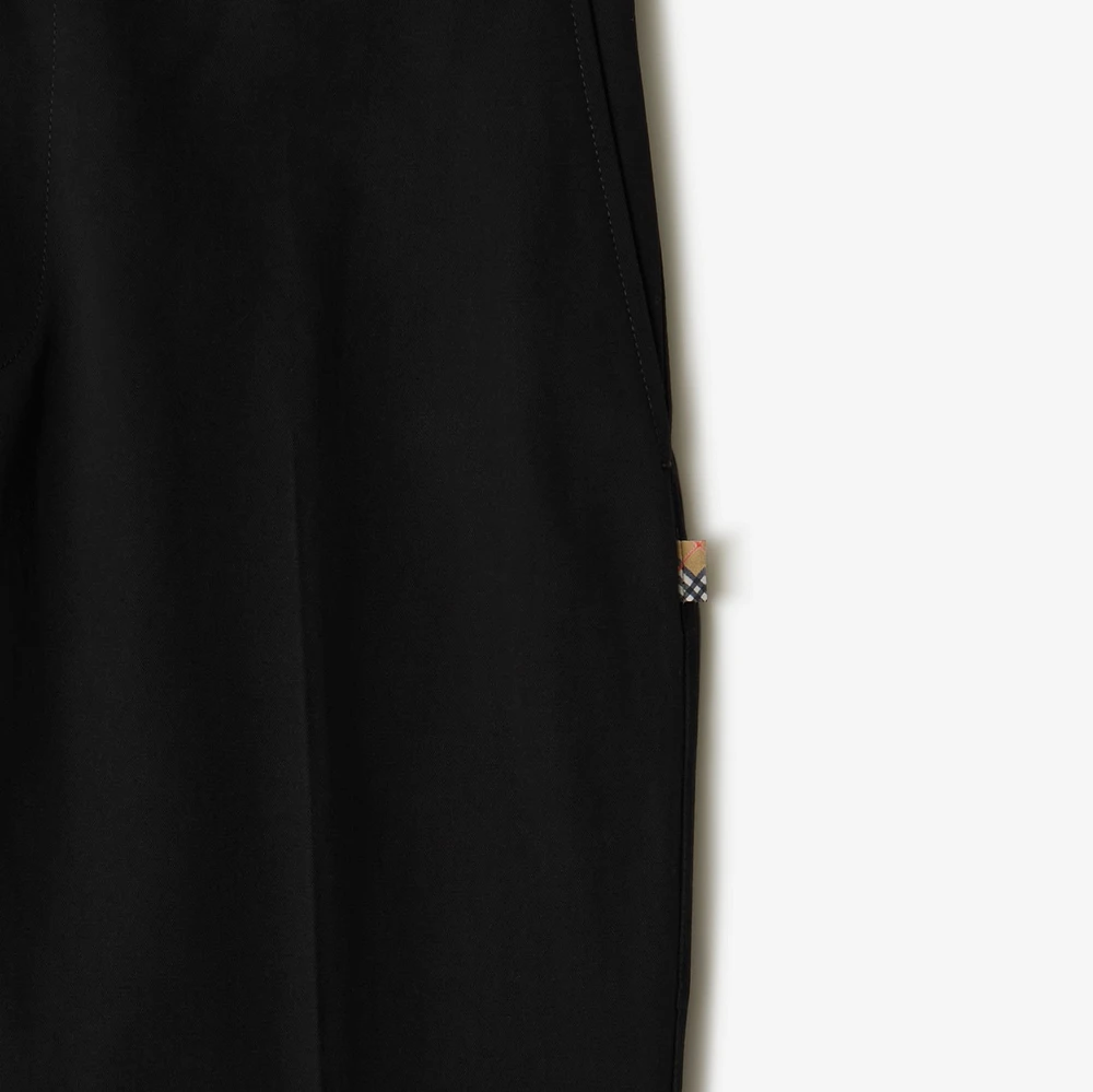 Cotton Chinos in Black - Men | Burberry® Official
