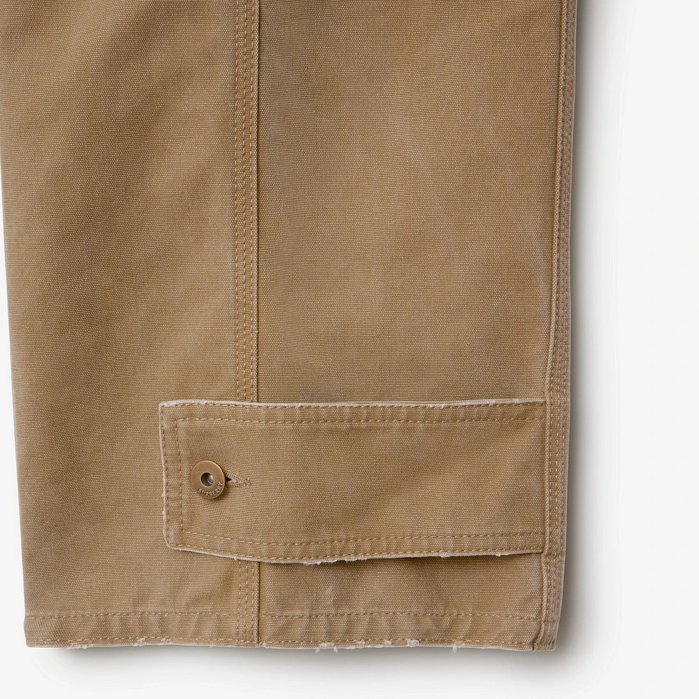 Cotton Trousers in Walrus - Men | Burberry® Official