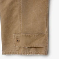 Cotton Trousers in Walrus - Men | Burberry® Official