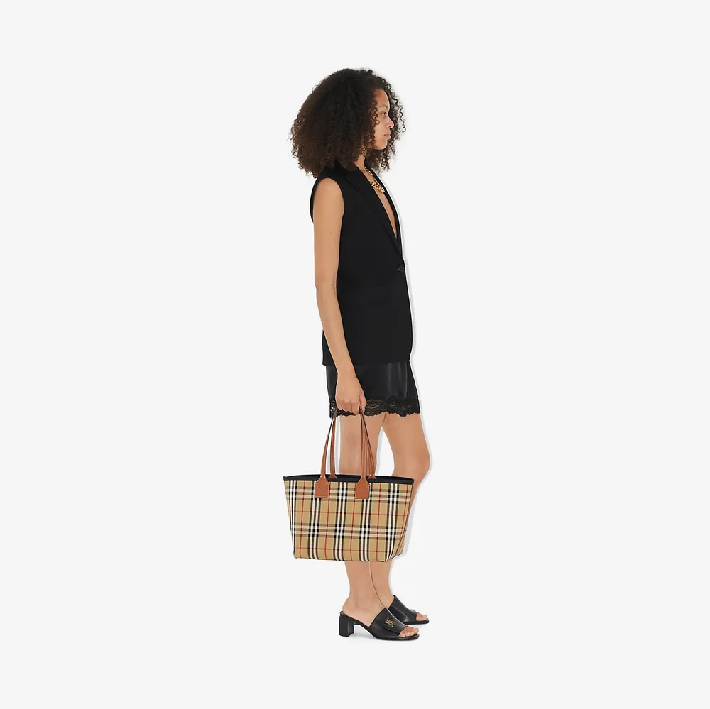 Large London Tote in Briar Brown/black | Burberry® Official