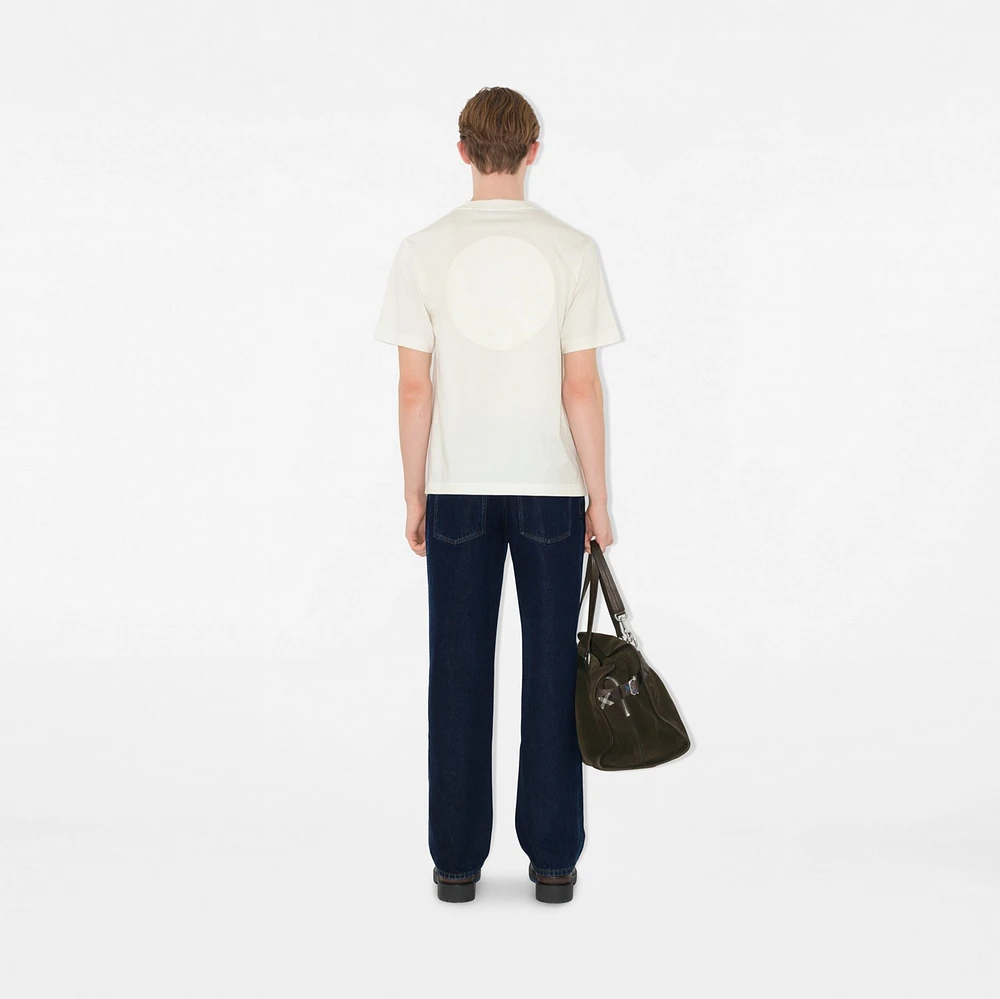 EKD Badge Cotton T-shirt in Chalk - Men | Burberry® Official