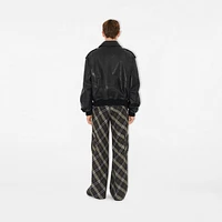 Leather Bomber Jacket in Black - Men | Burberry® Official