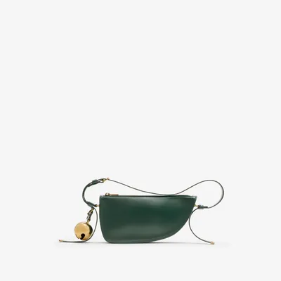 Mini Shield Sling Bag in Vine - Women, Leather | Burberry® Official