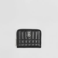 Quilted Leather Lola Zip Wallet in Black/palladium - Women | Burberry® Official
