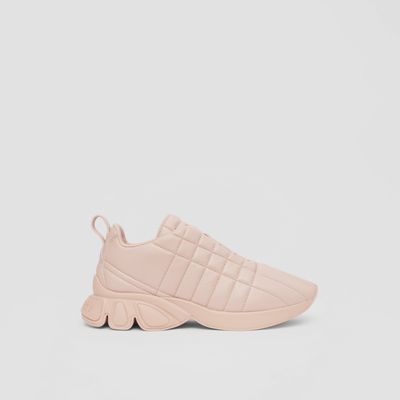 Quilted Leather Classic Sneakers Dusky Pink - Women | Burberry® Official