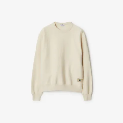 Cotton Sweatshirt in Soap - Men | Burberry® Official