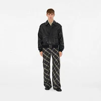 Leather Bomber Jacket in Black - Men | Burberry® Official