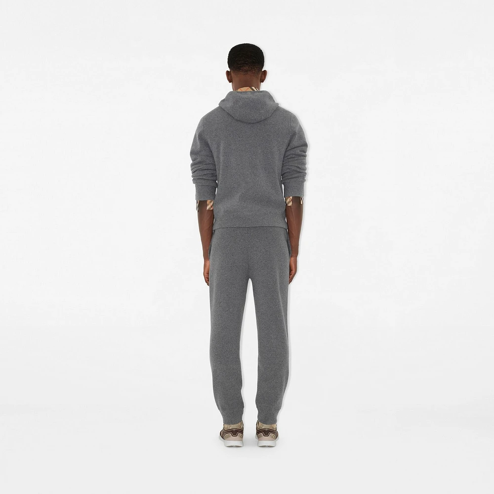 Cashmere Blend Zip Hoodie in Grey - Men | Burberry® Official