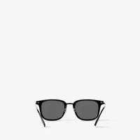 Square Frame Sunglasses in Black/palladium - Men | Burberry® Official
