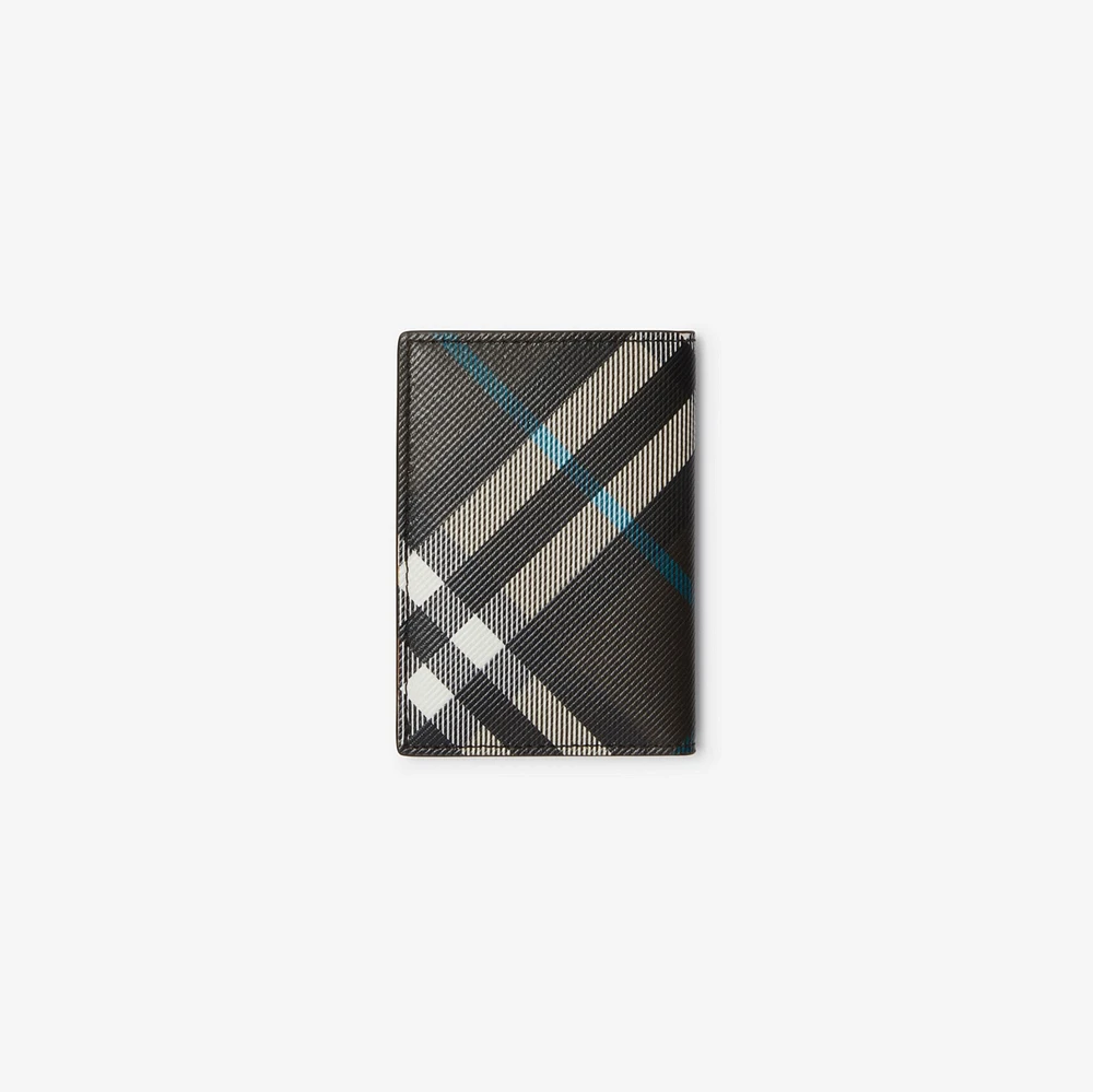 Check Folding Card Case in Snug - Men, Cotton, Nylon | Burberry® Official