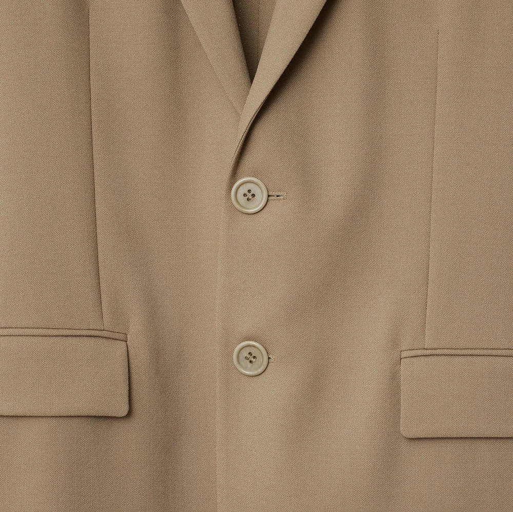 Wool Tailored Jacket in Puddle - Men | Burberry® Official